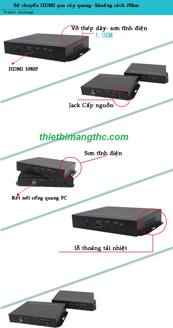 Bộ chuyển đổi hdmi to quang 1 fo